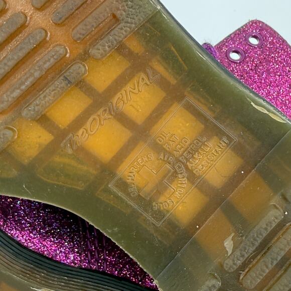 Dr Martens 1460 Pascal Glitter Rare Ankle Sparkly Disco Boots US 6 UK 4 EU 37 - Picture 7 of 9